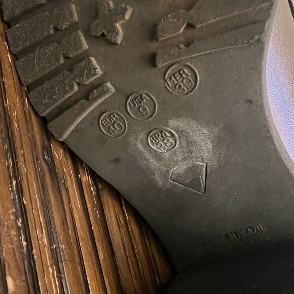 Y2K Fabiola Pezzi Womens Silver Metallic Oxford Lace Up Shoes Chunky Heel Size 9 - Picture 8 of 10